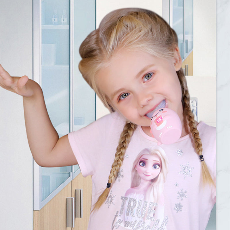 360 Degree Electric U-Shaped Sonic Toothbrush for Kids with 5 Cleaning Modes