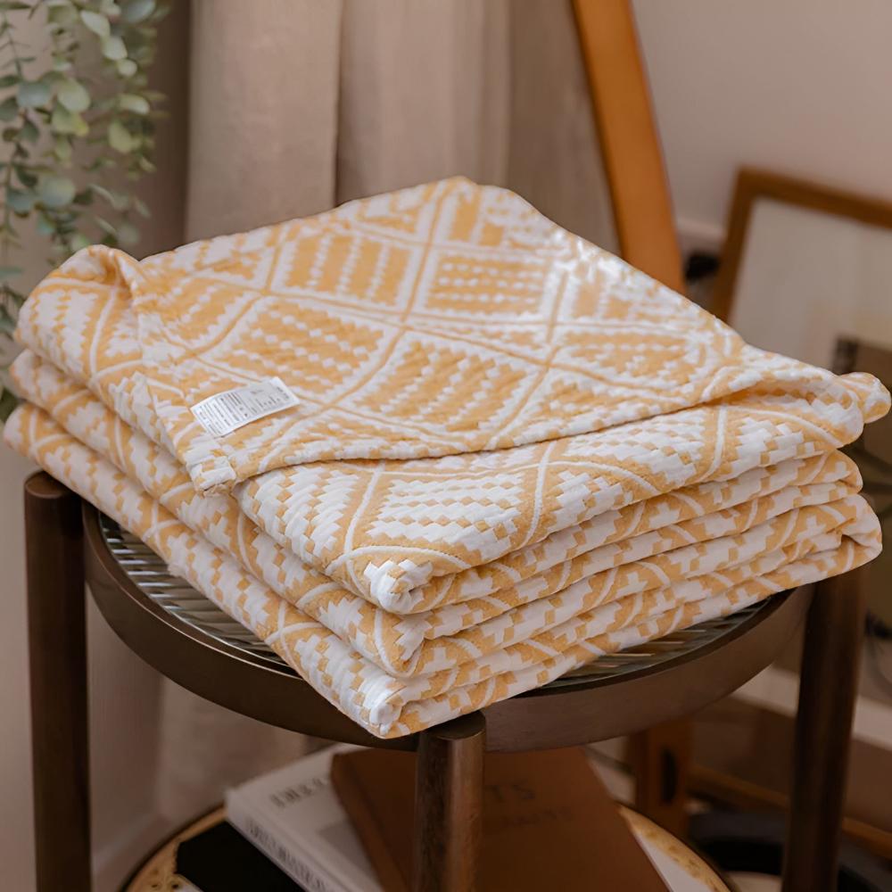 Plaid Cotton Throw Blanket for All Seasons
