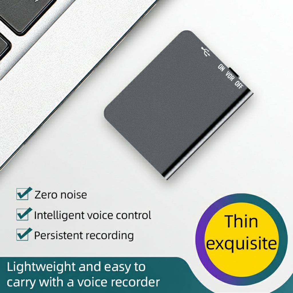 Mini Portable Voice Recorder with Sound Activation and Playback