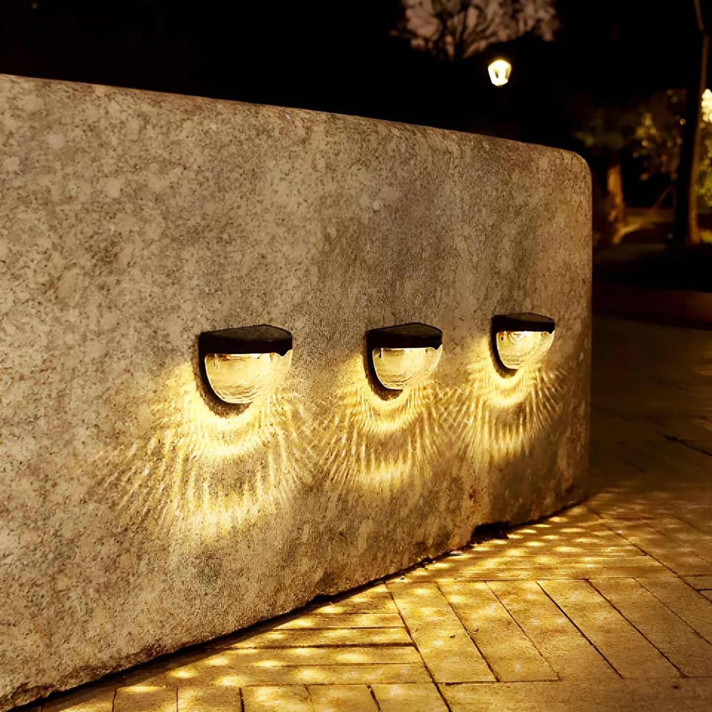 Solar LED Garden Wall Lamp with Waterproof Design