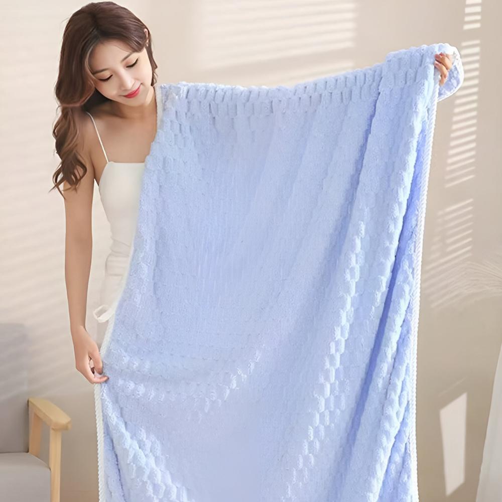 Pure Soft Fleece Bath Towels - 2 Piece Set