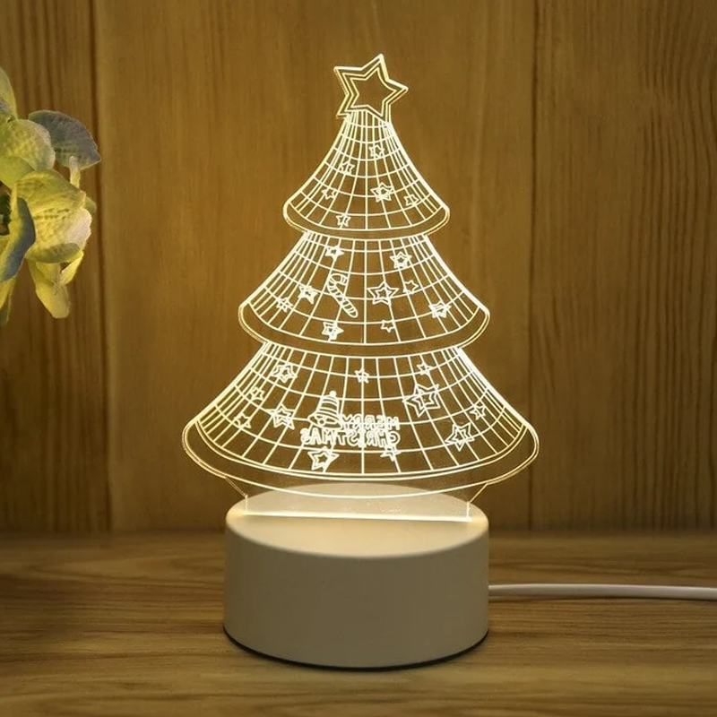 3D Acrylic Night Light with LED Color Options