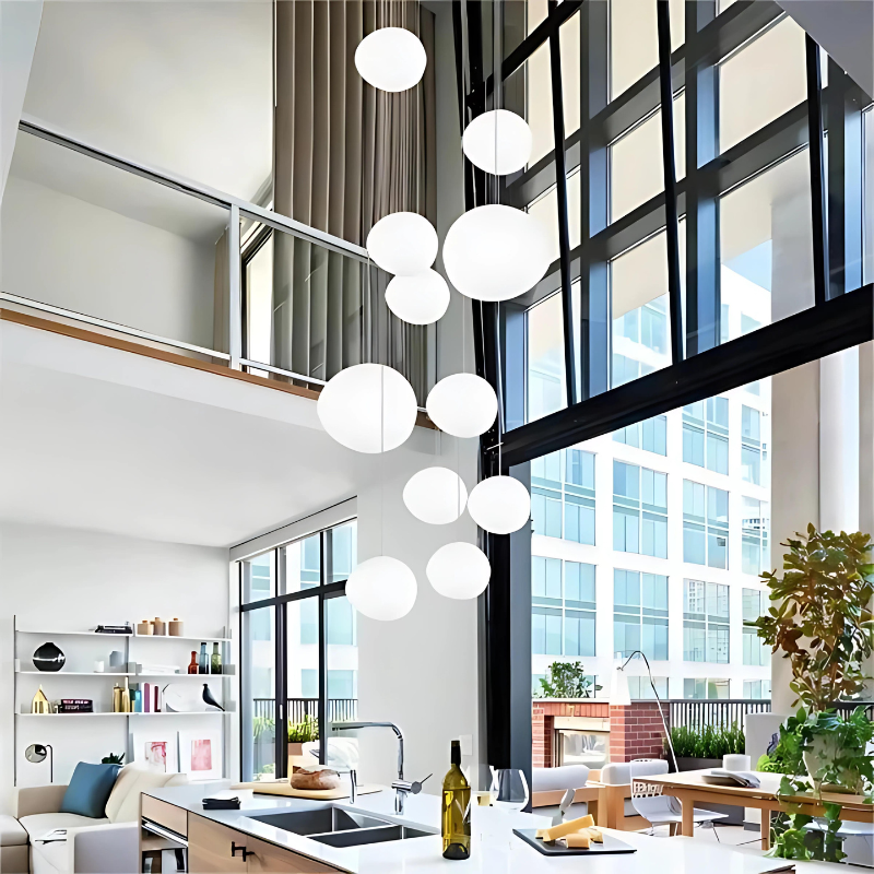 Glass Pebble Pendant Light - Modern Elegant Design