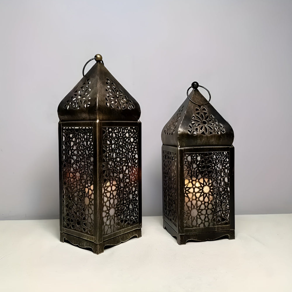 Middle Eastern-Inspired Iron Candle Holder