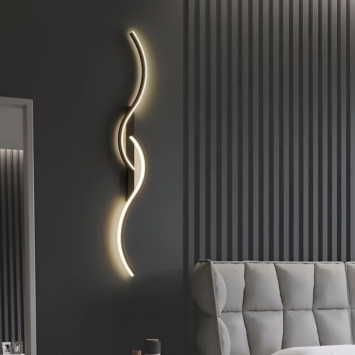 Modern Curved LED Wall Light for Ambient Illumination