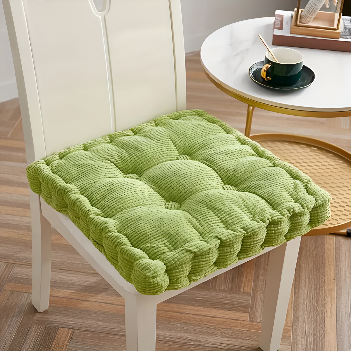 Stackable Soft Corduroy Chair Cushions
