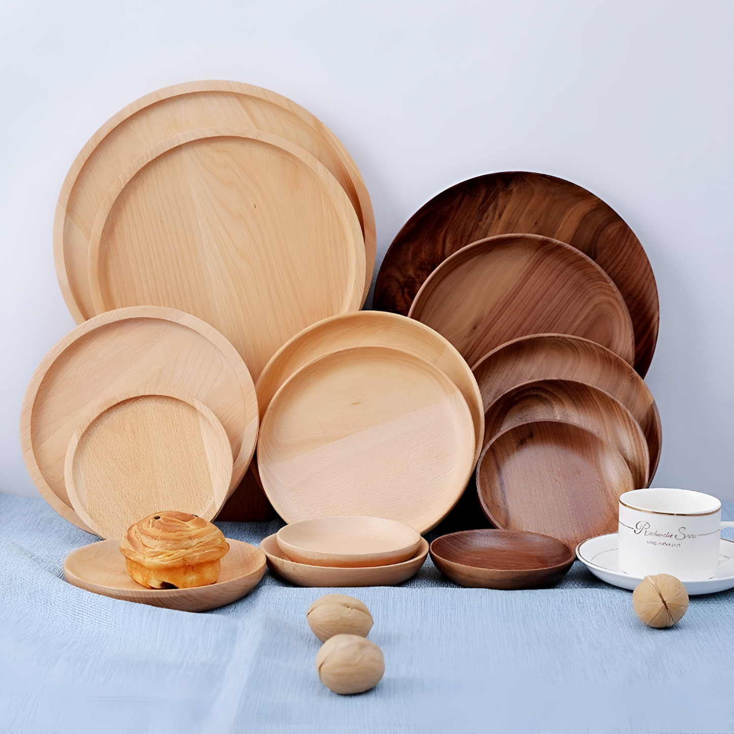 Handcrafted Walnut Wood Serving Plate