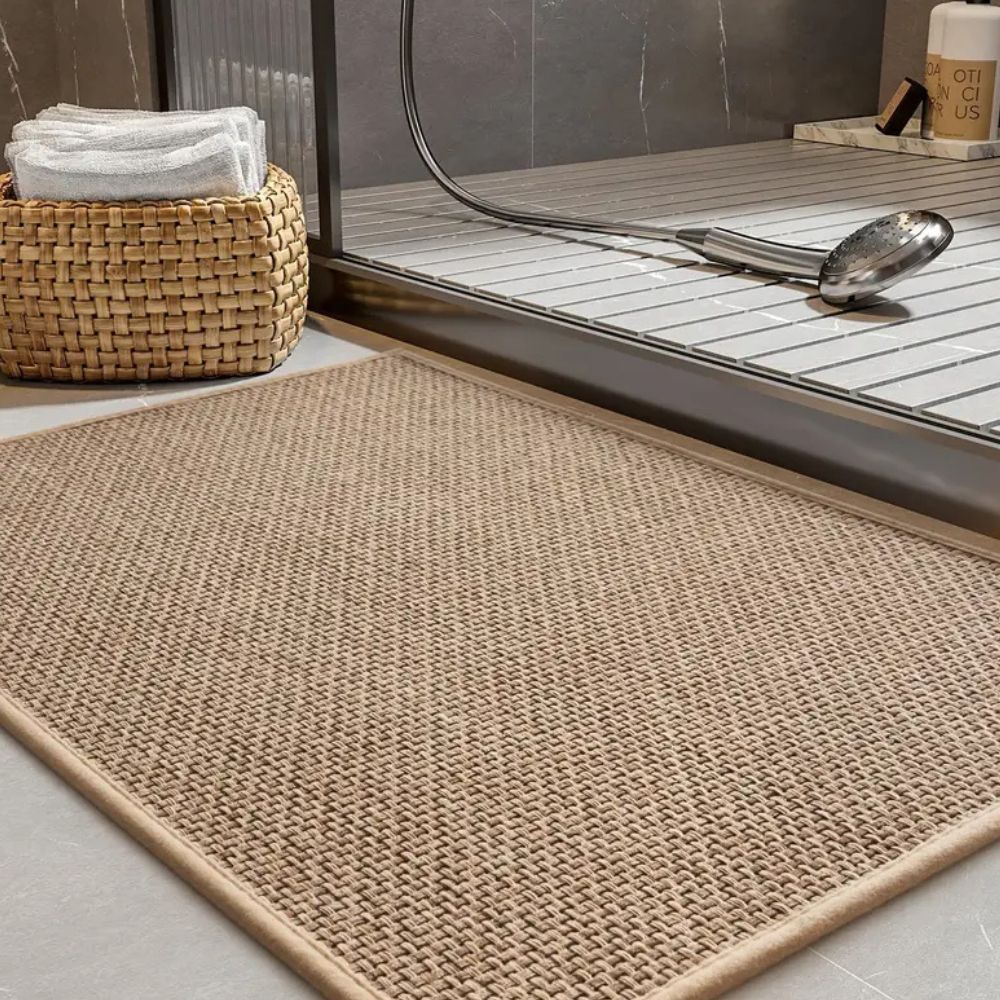 Non-Slip Braided Bath Mat with Soft Plush Feel