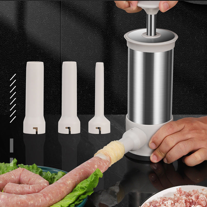 Stainless Steel Sausage Filler with 4 Nozzles