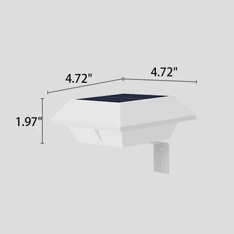 Solar UFO Outdoor LED Wall Light - Modern Aluminum Design