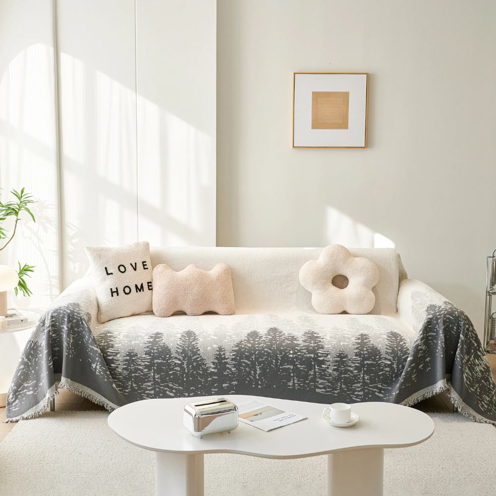 Chenille Forest Glitz Sofa Cover