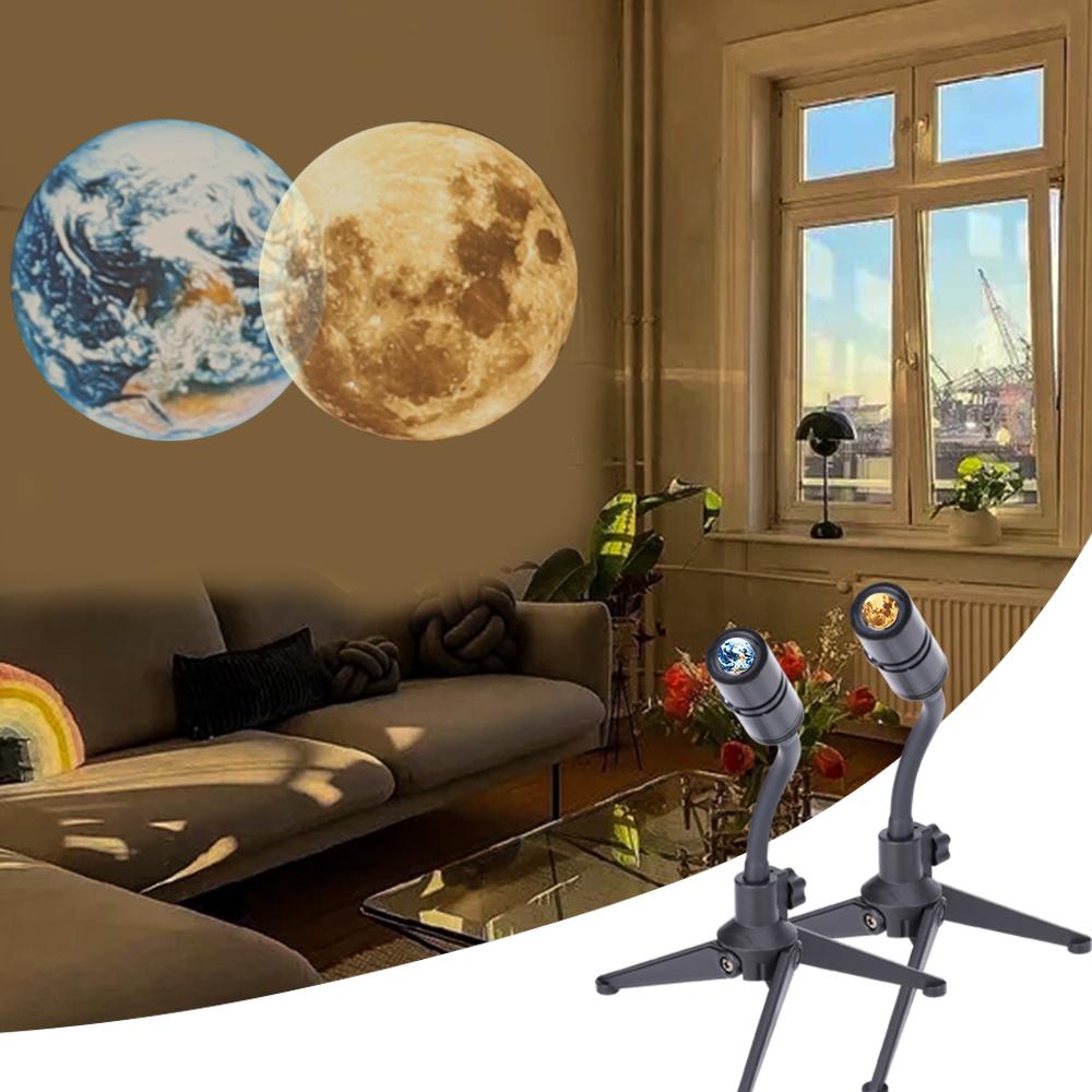 LED Earth Projection Lamp with 360° Adjustable Arm