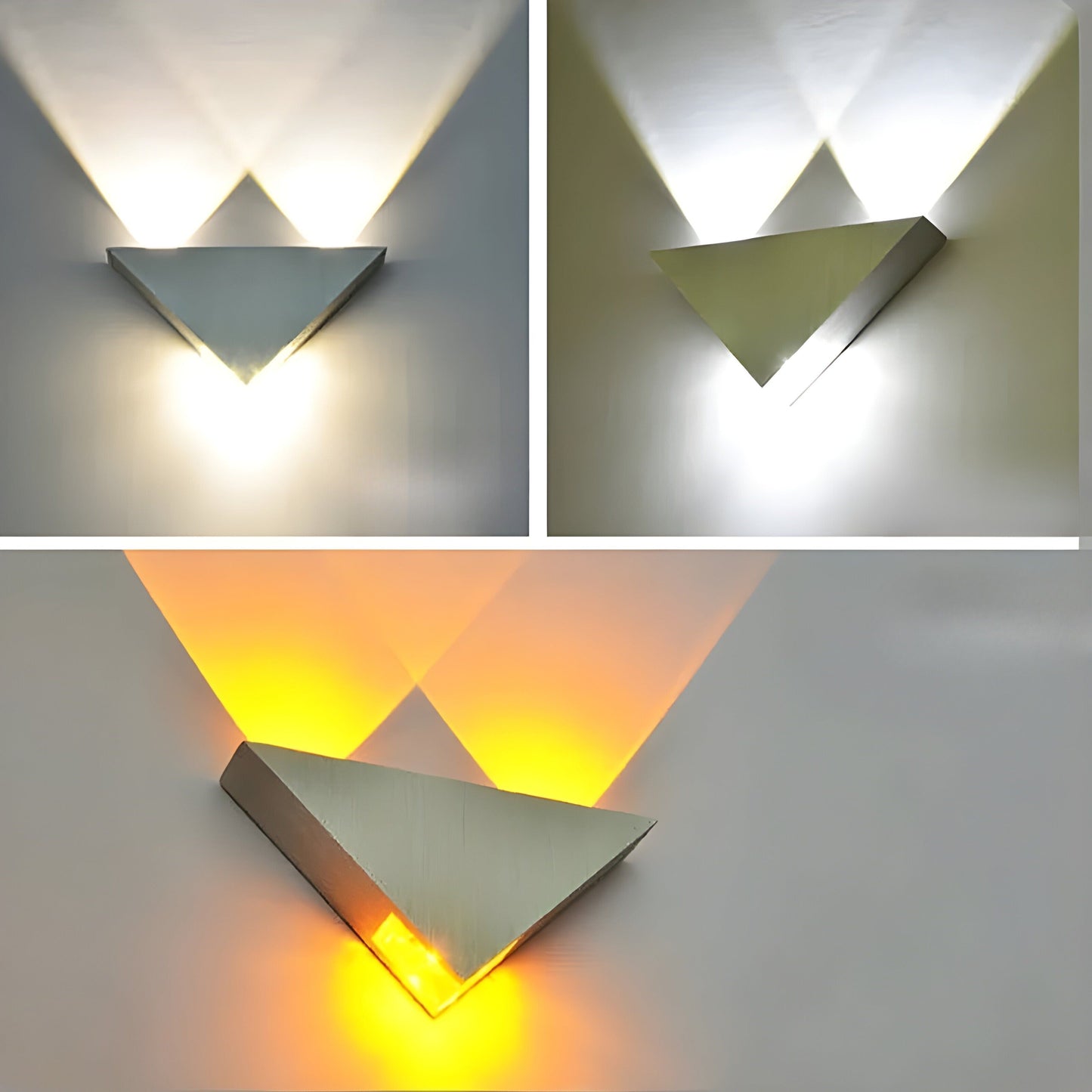 Modern Triangle LED Wall Lamp with Dimmable Lighting