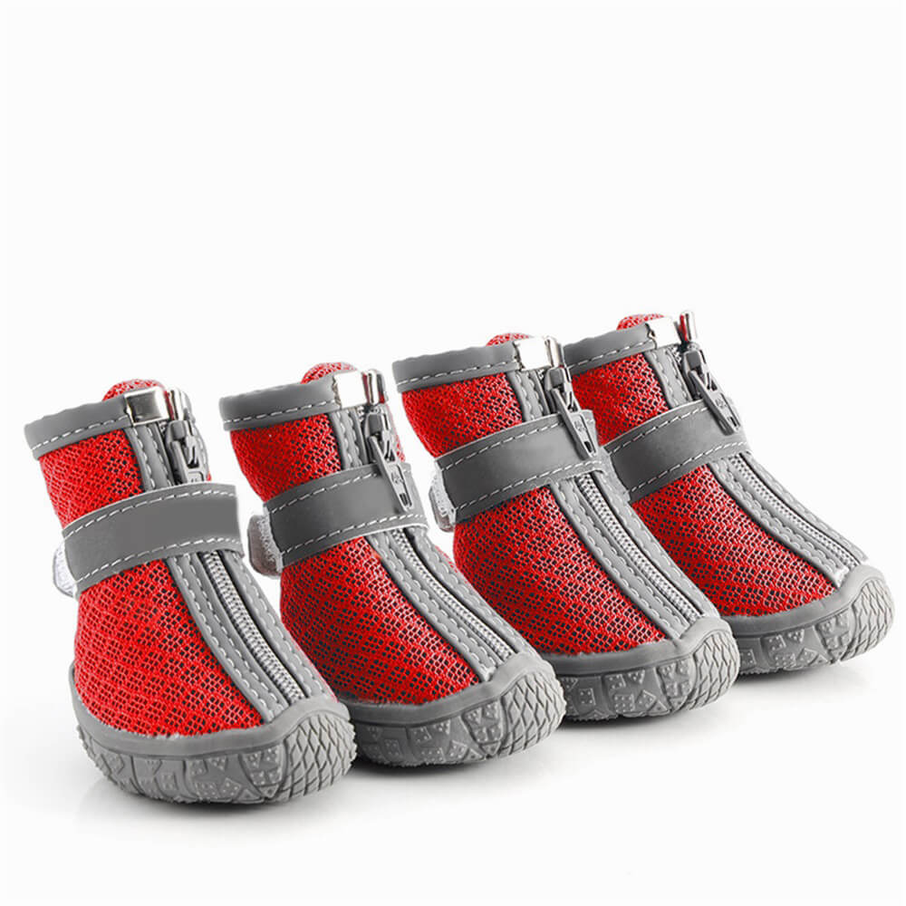 Durable Mesh Hiking Shoes for Small Dogs - All-Terrain Paw Protection