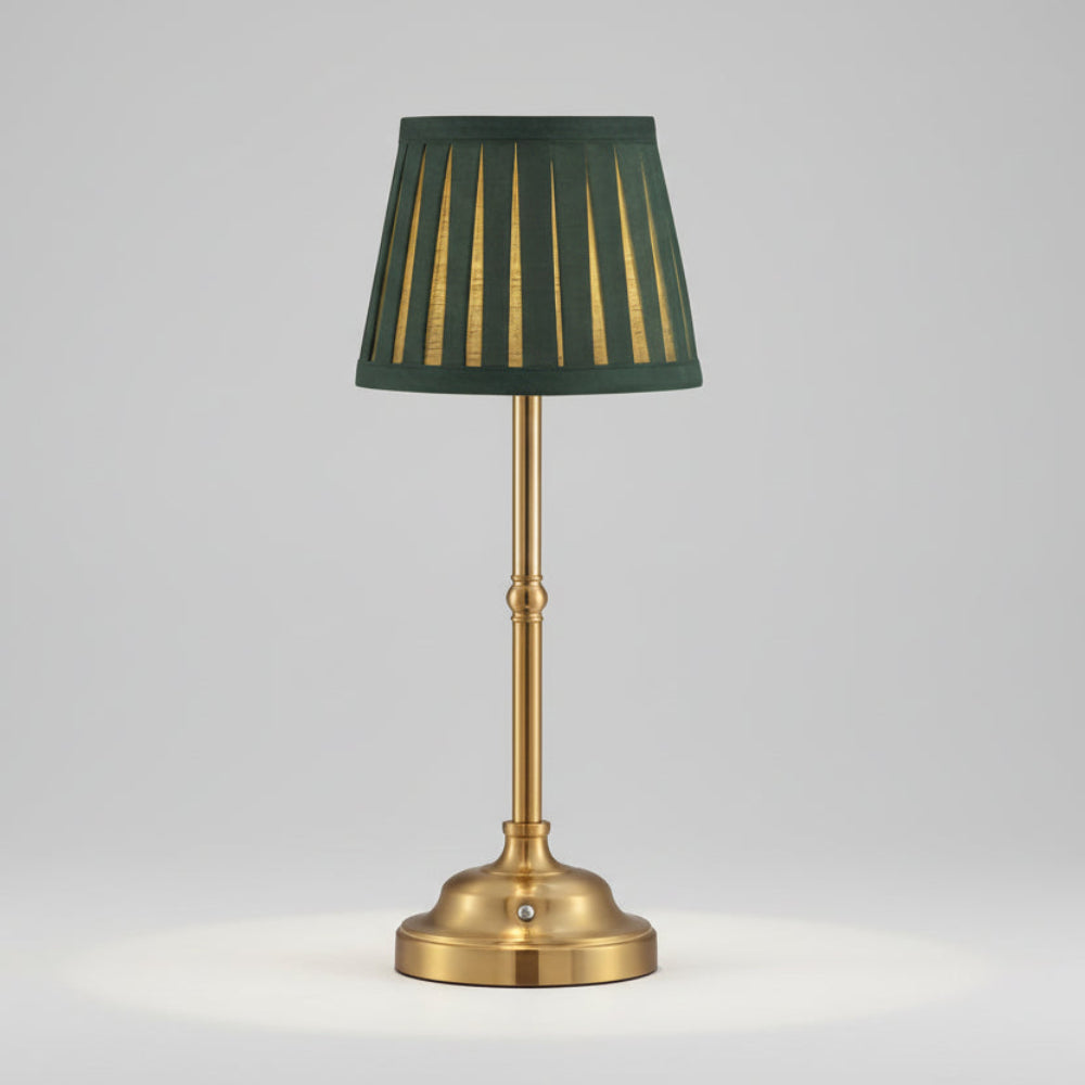 Cordless Rechargeable Brass LED Touch Table Lamp
