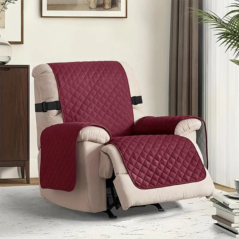 Microfiber Armchair Cover with Anti-Slip Protection and Water Resistance