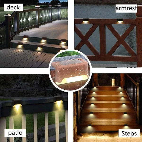 Solar-Powered Outdoor Wall Light - Waterproof Garden Lamp