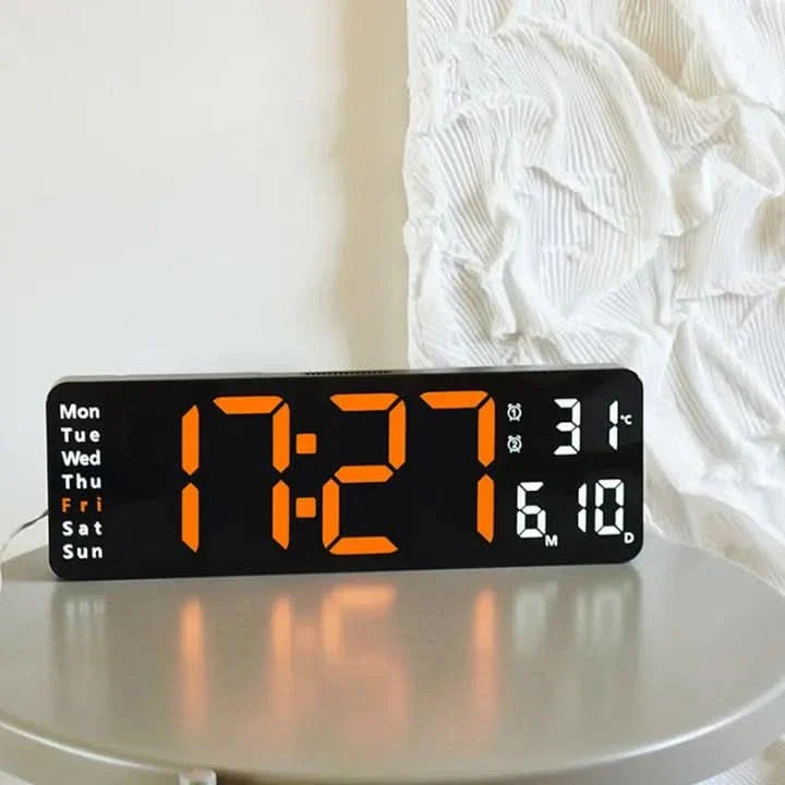 Digital Clock with Night Light and Automatic Brightness Adjustment