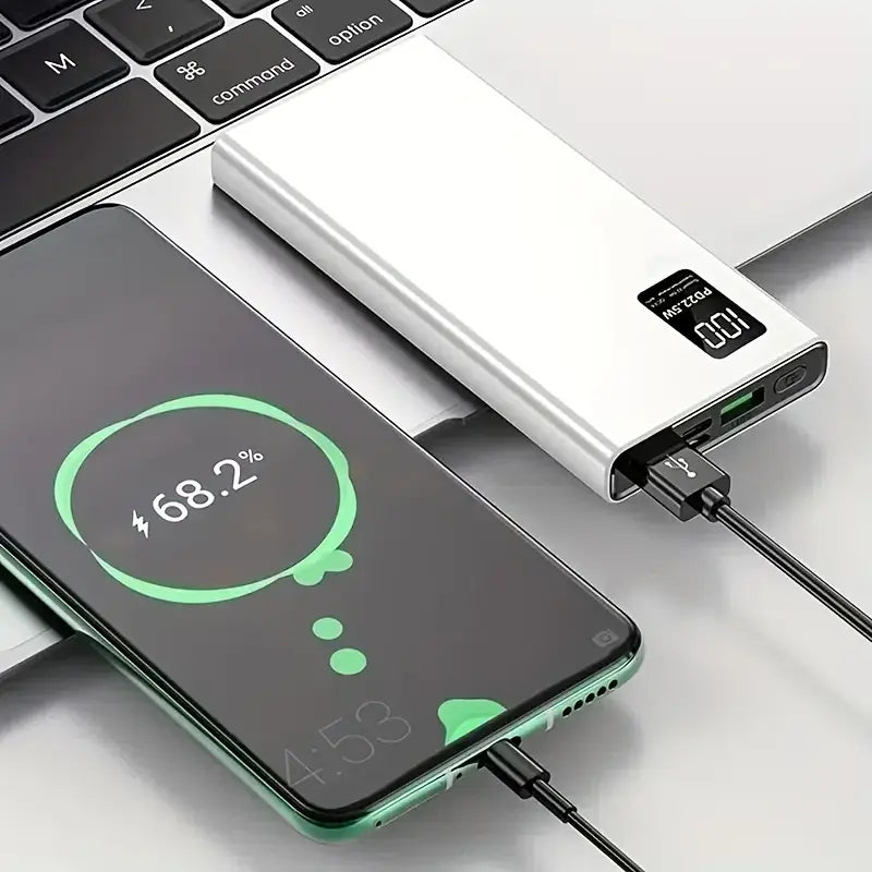 High-Capacity Fast Charging Power Bank with Digital Display