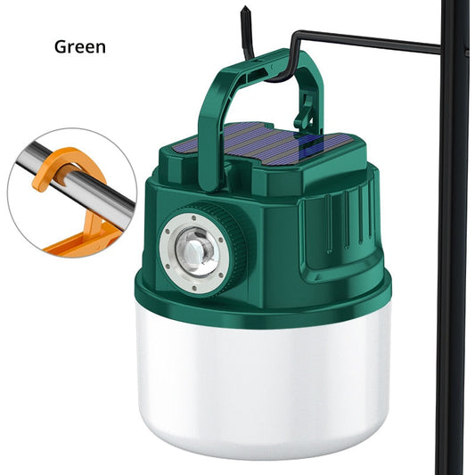 Solar LED Rechargeable Camping Lantern with USB Charging
