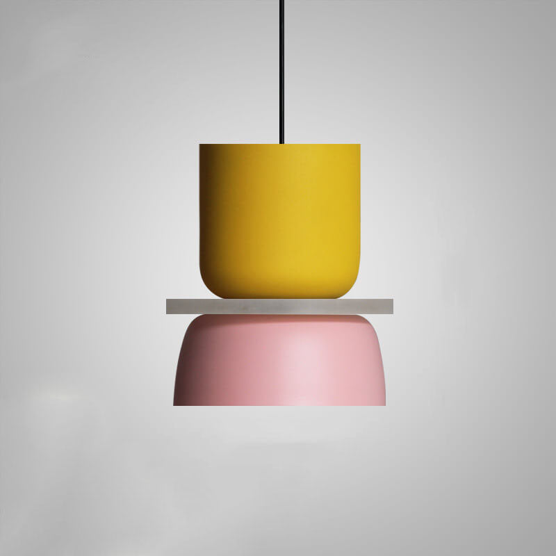 Colorful Macaron LED Pendant Light - Modern Scandinavian Design
