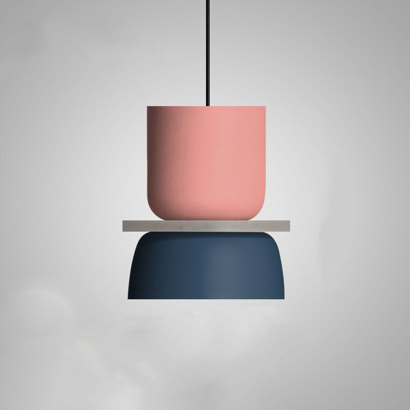 Colorful Macaron LED Pendant Light - Modern Scandinavian Design
