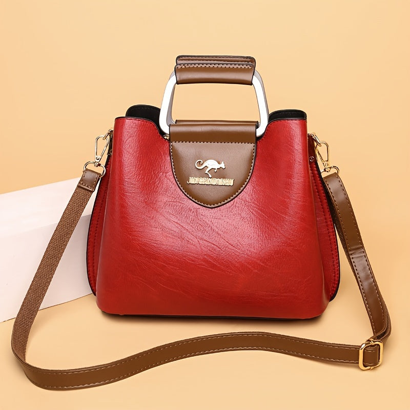 Genuine Leather Crossbody Shoulder Handbag for Women