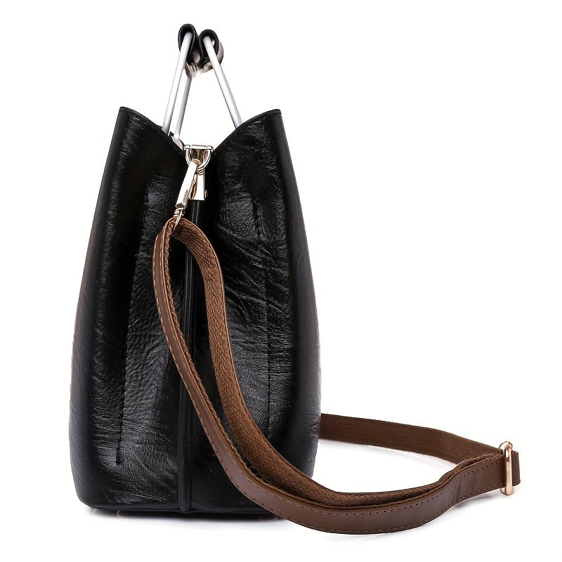 Genuine Leather Crossbody Shoulder Handbag for Women