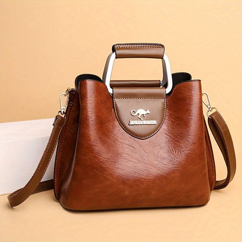 Genuine Leather Crossbody Shoulder Handbag for Women