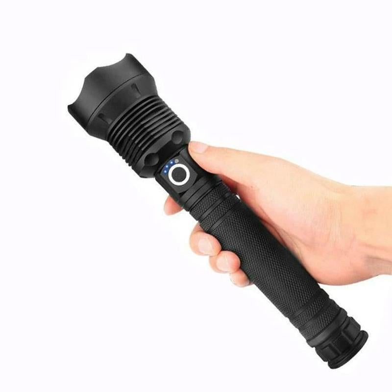 Rechargeable LED Tactical Flashlight 90000 Lumens Waterproof Aluminum Alloy