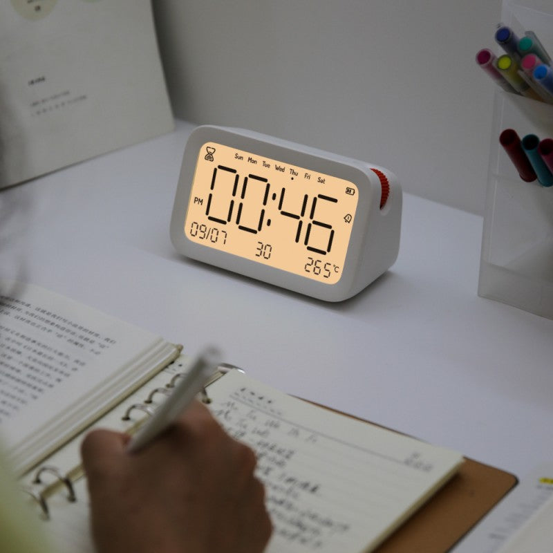 Minimalist Smart Alarm Clock with Night Light and Snooze Function