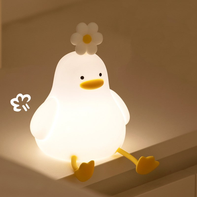 Soft Light Silicone Night Light with Adjustable Modes and Phone Stand