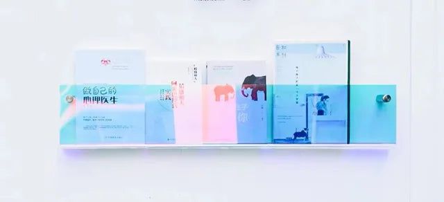 Clear Acrylic Wall Shelf for Magazines and Books