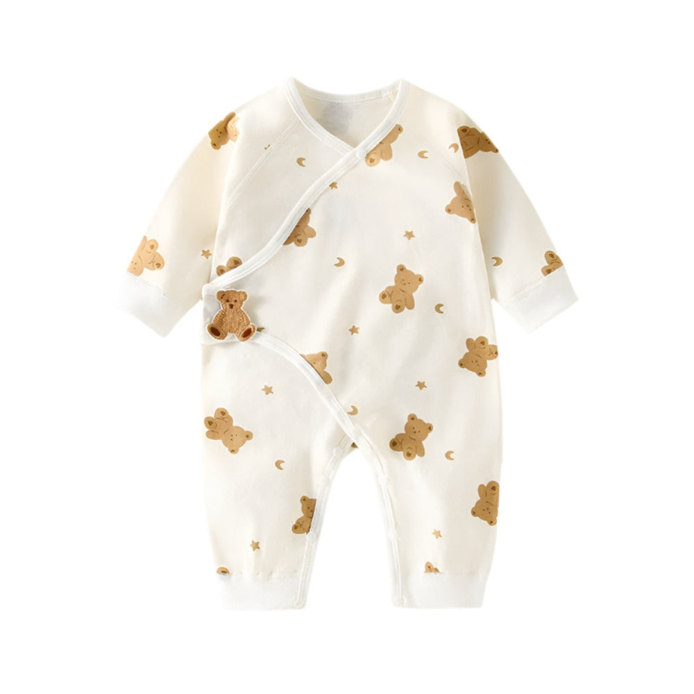 Cotton Animal Pattern Bodysuit for Boys and Girls