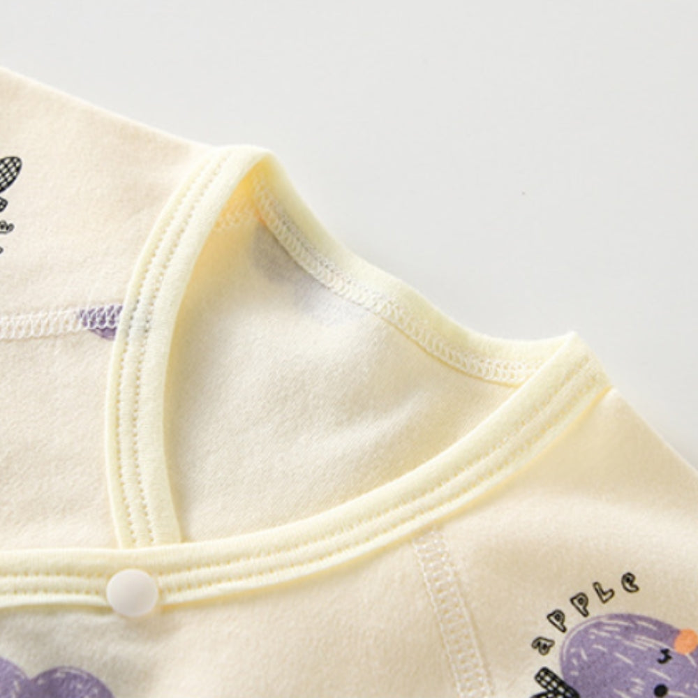 Cotton Animal Pattern Bodysuit for Boys and Girls