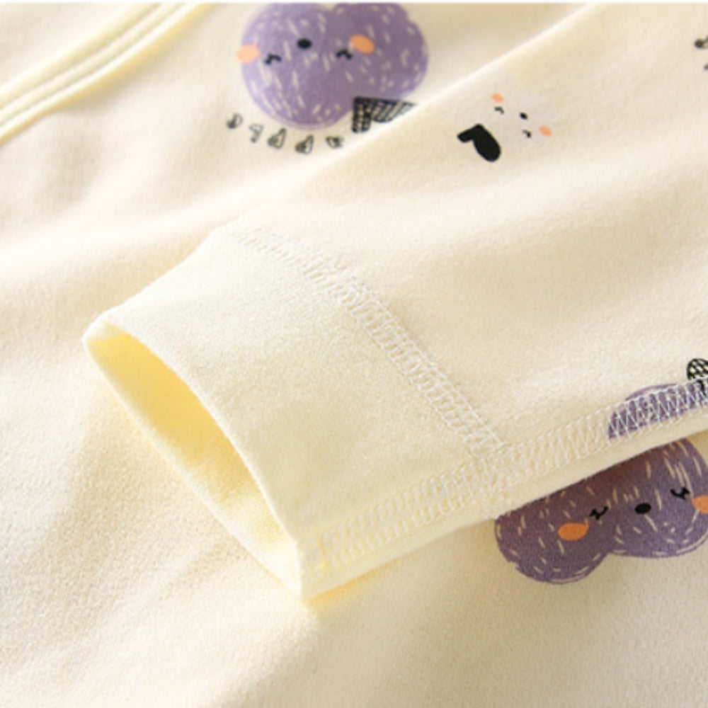 Cotton Animal Pattern Bodysuit for Boys and Girls