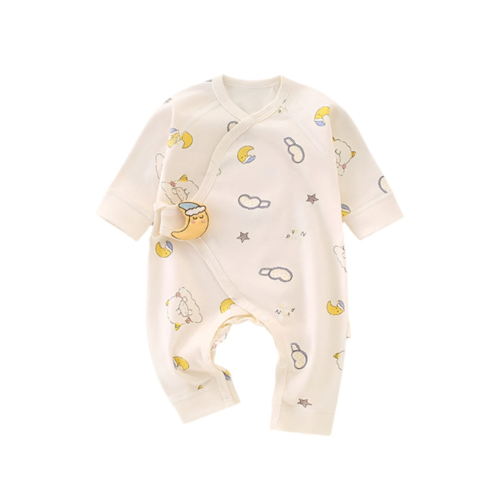 Cotton Animal Pattern Bodysuit for Boys and Girls