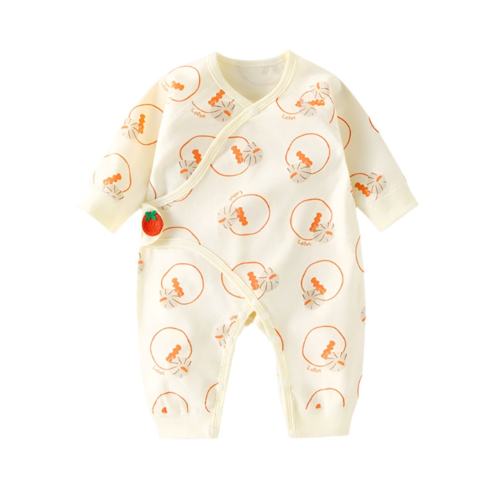 Cotton Animal Pattern Bodysuit for Boys and Girls