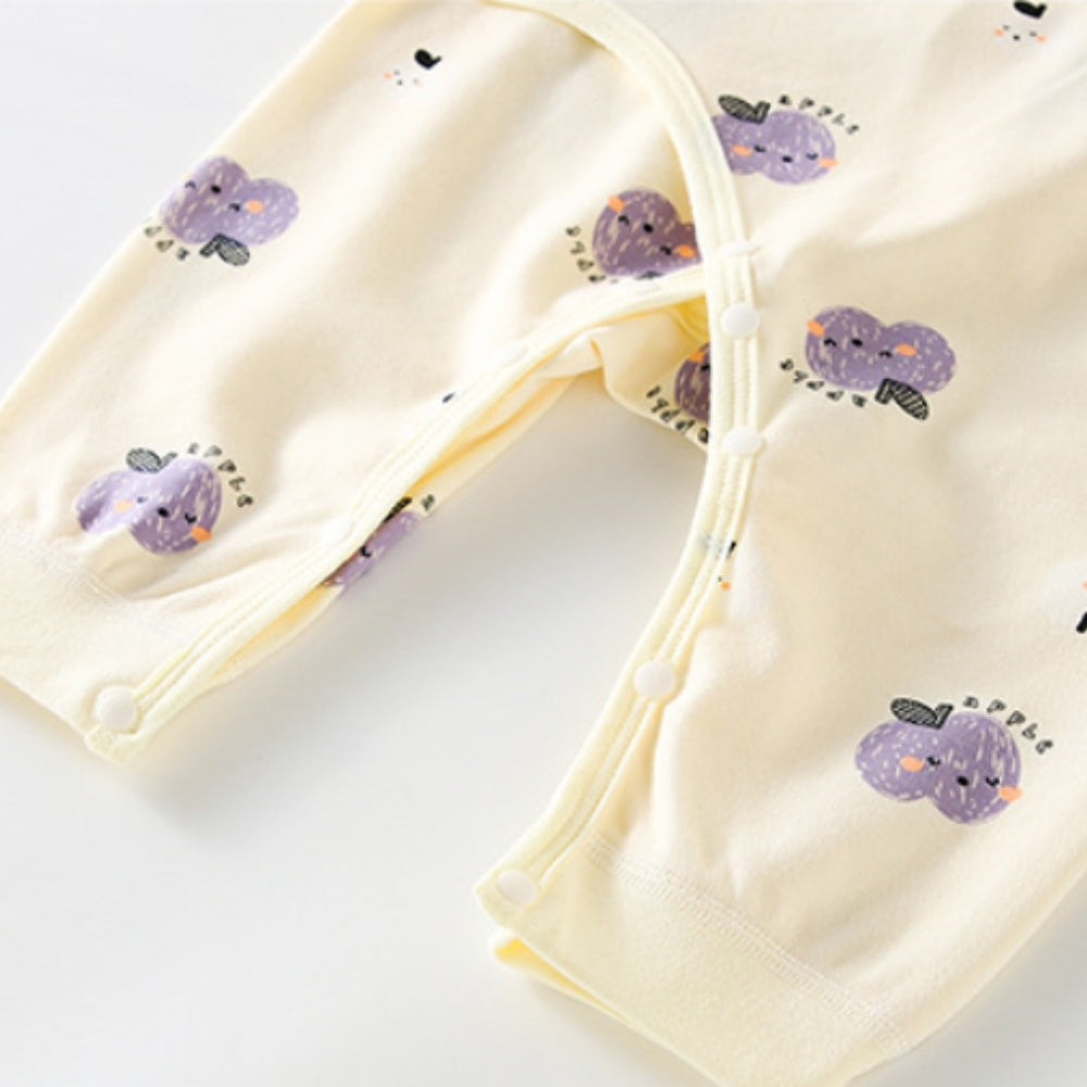 Cotton Animal Pattern Bodysuit for Boys and Girls