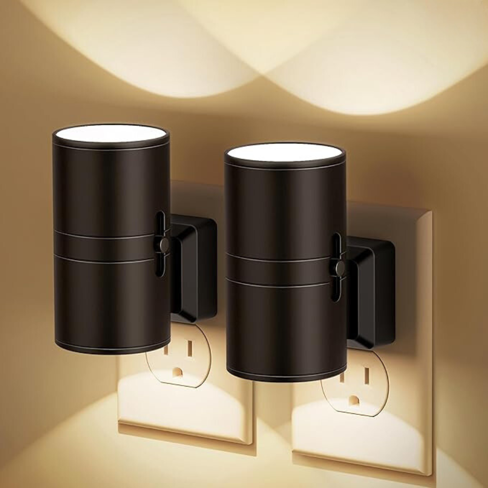 Plug-In Night Light with Adjustable Brightness and Light Sensor