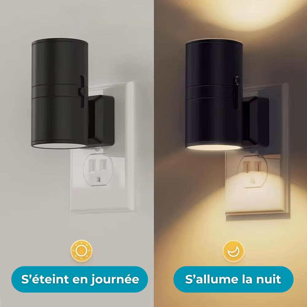 Plug-in Night Light with Adjustable Brightness and Light Sensor