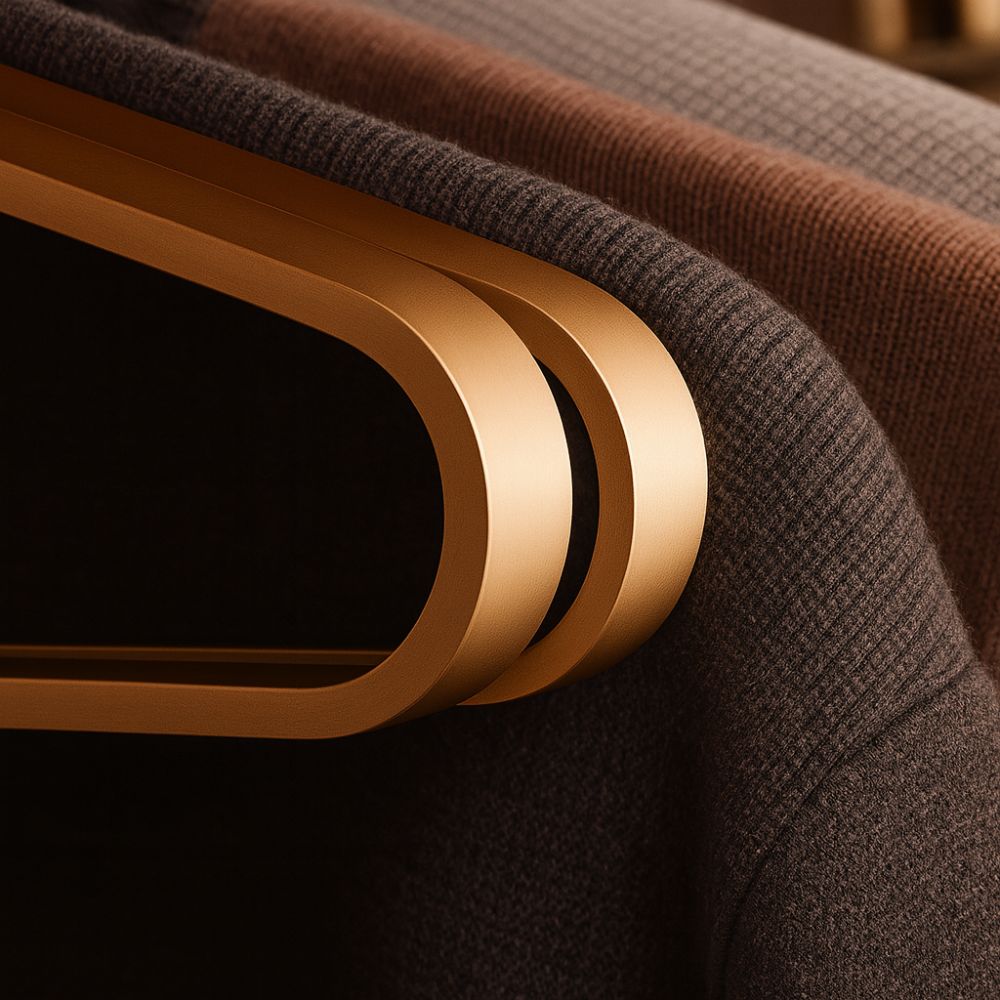 Slimline Aluminum Alloy Clothes Hangers with Anti-Slip Design