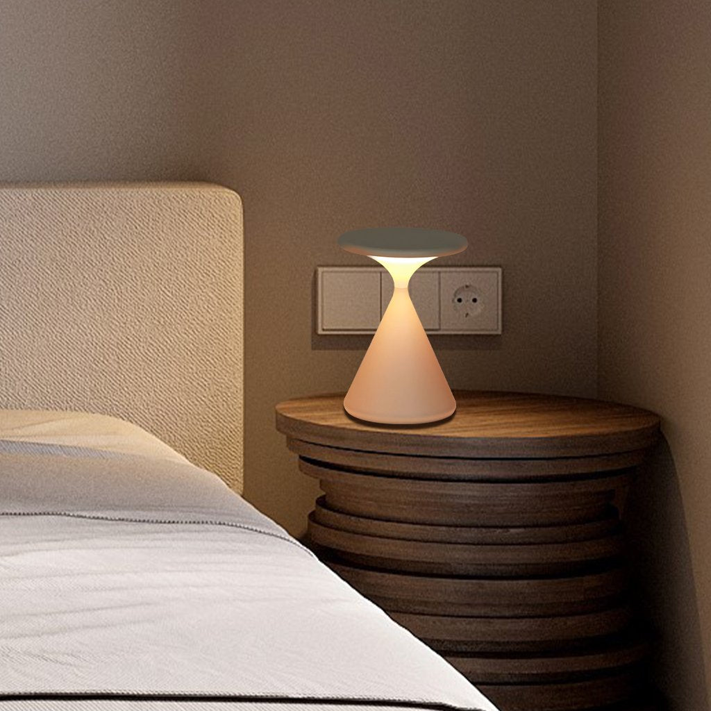 Wireless Hourglass Table Lamp with Warm Light