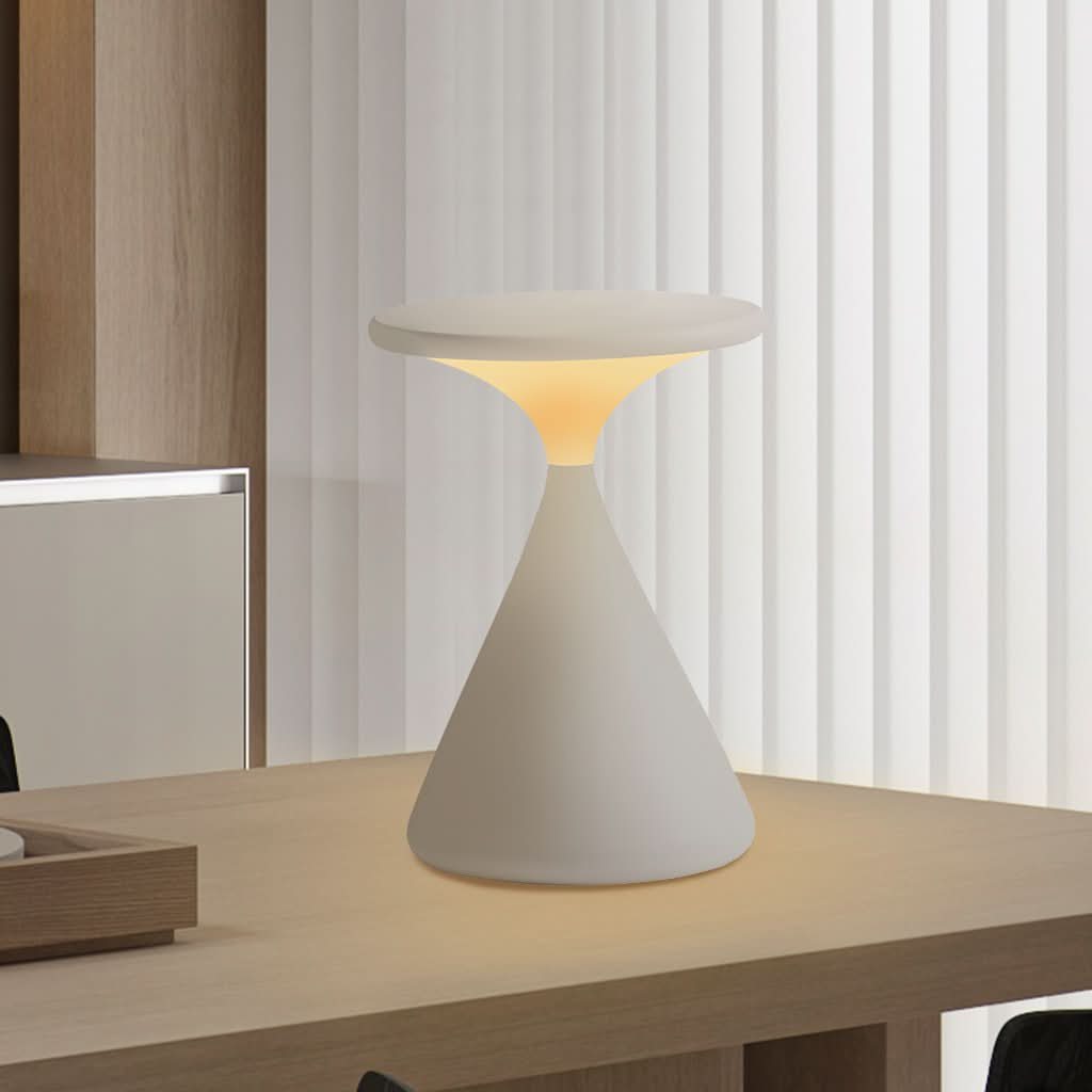 Cordless LED Touch Dimmer Table Lamp in Hourglass Design