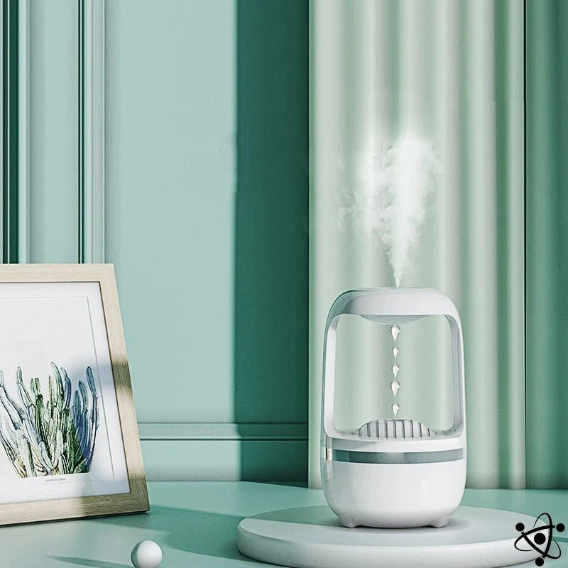 Anti-Gravity LED Lamp with Air Humidifier and Timer
