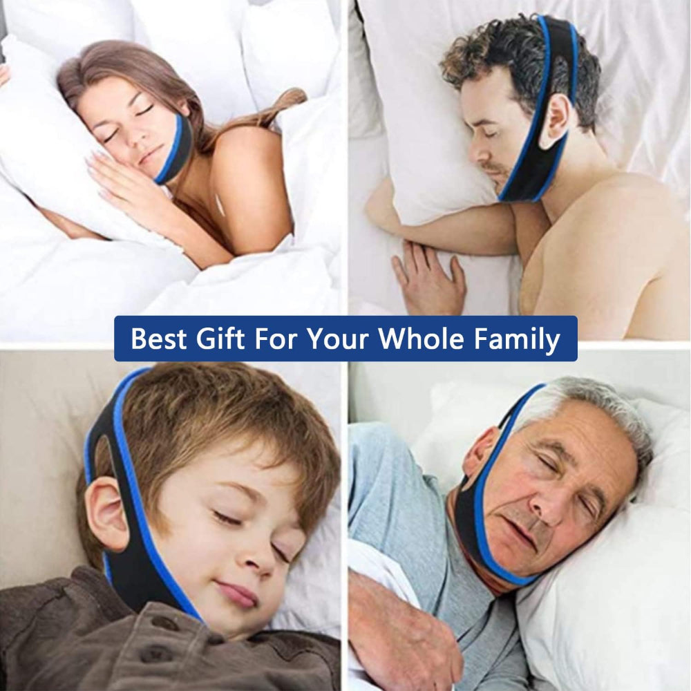 Adjustable Anti Snoring Chin Strap for Comfortable Sleep