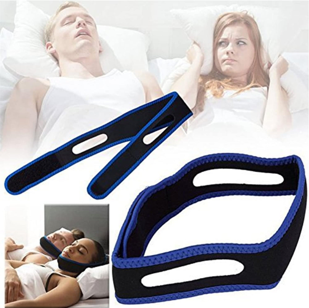 Adjustable Anti Snoring Chin Strap for Comfortable Sleep