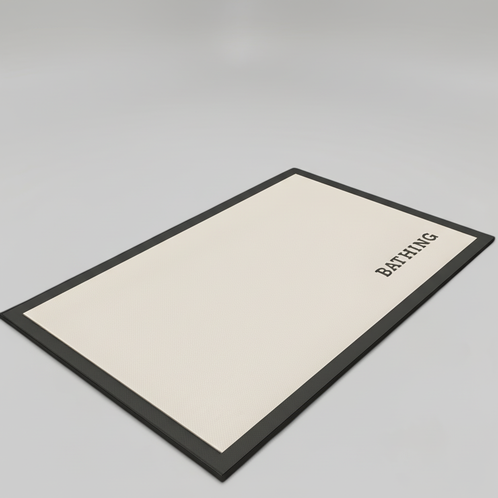 Non-Slip Soft Bath Mat in Neutral Design
