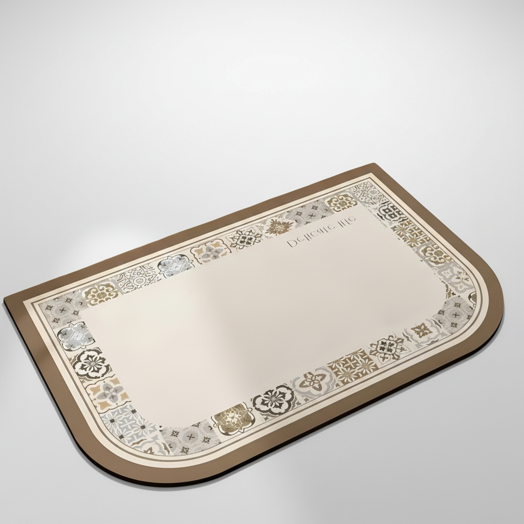 Non-Slip Soft Bath Mat in Neutral Design