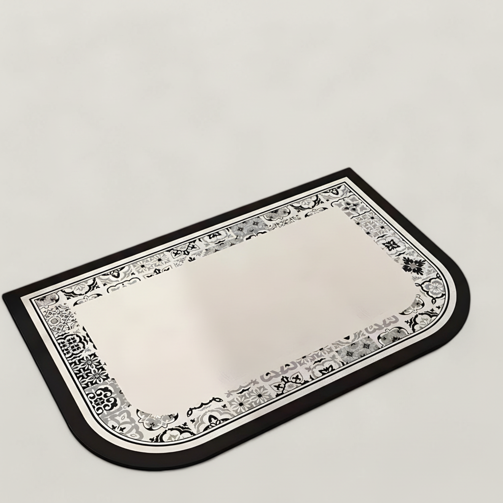 Non-Slip Soft Bath Mat in Neutral Design